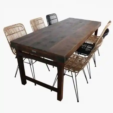 Industrial Reclaimed Wood Dining Tables Smithers Reclaimed Wood Dining Tables £699.00 Dining Room Reclaimed Wood Iron product...