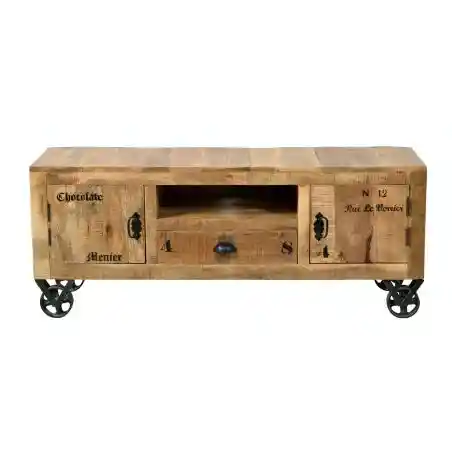 Menier Chocolate Rustic Tv Console Smithers Vintage Furniture £1,375.00 Bedroom Mango Wood product_features