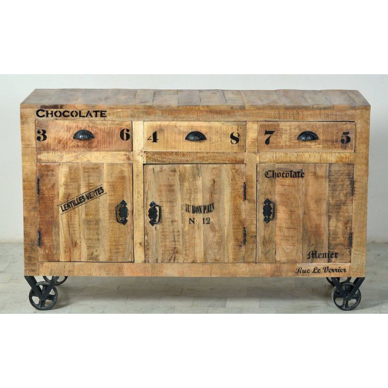 Menier Chocolate Rustic Sideboard Cabinet Smithers Vintage Furniture £1,641.00 Kitchen Diner Mango Wood product_features
