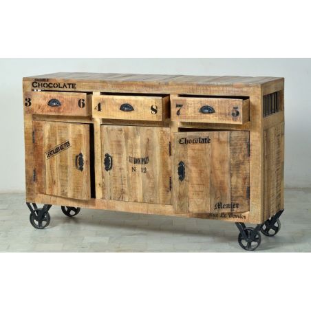Menier Chocolate Rustic Sideboard Cabinet Smithers Vintage Furniture £1,641.00 Kitchen Diner Mango Wood product_features