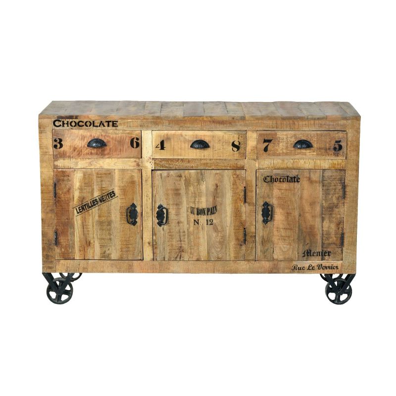 Menier Chocolate Rustic Sideboard Cabinet Smithers Vintage Furniture £1,641.00 Kitchen Diner Mango Wood product_features