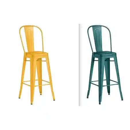 Industrial Coloured Metal Bar Stool With Backs Smithers Industrial Furniture £217.00 com product_features