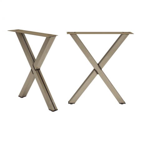 Cross X Frame Table Legs Smithers Reclaimed Wood Dining Tables £336.00 Dining Room Steel product_features