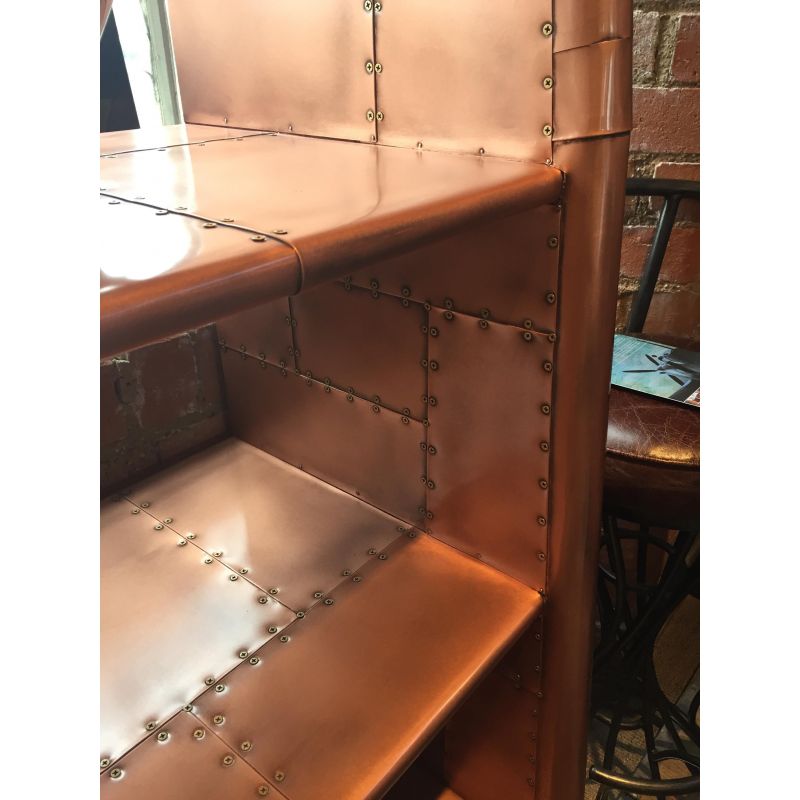 Spitfire Copper Bookcase Smithers Aviator £2,199.00 Office Fir Wood Aluminium product_features