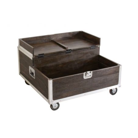 Roadie Coffee Table Trunk Smithers Designer Furniture &pound;3,800.00 Living Room Mango Wood Aluminium product_features