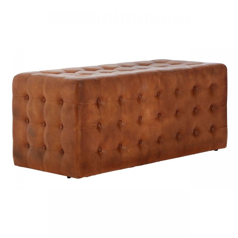 Leather Bench Smithers Bench Seats £390.00 Mango Wood product_features