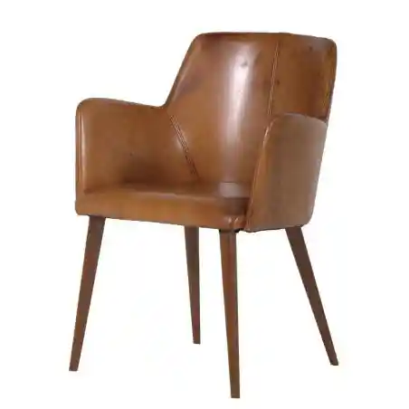 Tan Leather Dining Chairs Smithers Designer Furniture £573.00 Kitchen Diner Beech product_features