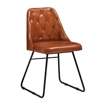 Tan Leather Dining Chair Smithers Chairs £277.00 Iron product_features