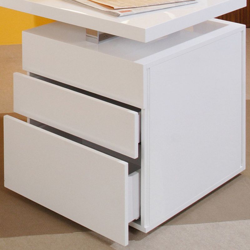 White High Gloss Office Desk Smithers Designer Furniture £1,250.00 Office MDF product_features