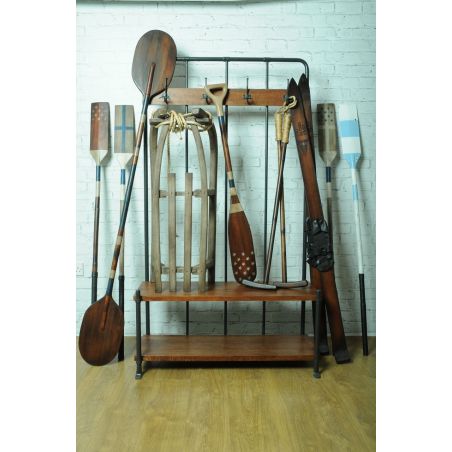 Coat Rack With Bench Seat Smithers Storage &pound;688.00 Utility Mango Wood Steel product_features