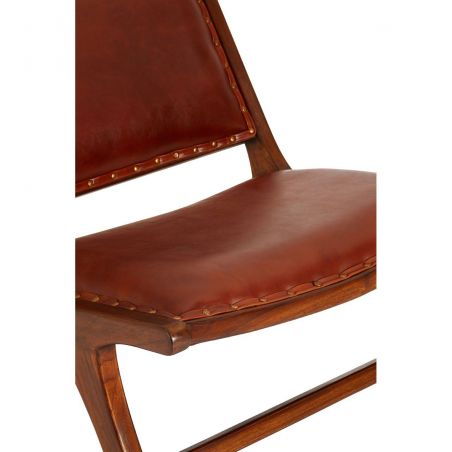 Leather Hide Lazy Chair Smithers Chairs &pound;545.00 All Rooms Teak Wood product_features