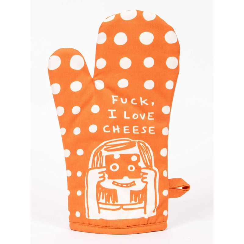 F_CK I love Cheese Oven Mitt Blue Q Dining Room £13.00      product_features
