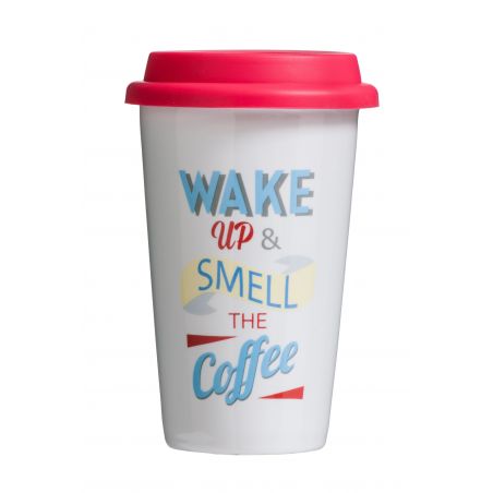 Wake Up Travel Coffee Mug Personal Accessories &pound;10.00 product_features