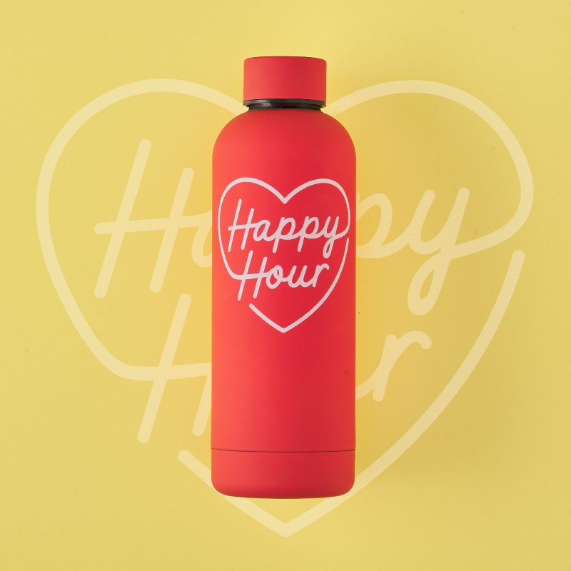 Red Happy Hour Water Bottle  Personal Accessories £20.00      product_features