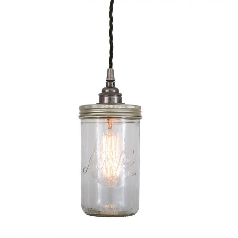 Jam Jar Pendant Light Smithers Lighting £98.00 Spun Brass product_features