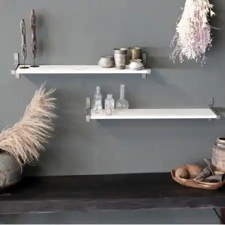 Marble Wall Shelf White or Black Smithers This And That £155.00 Bathroom Steel product_features