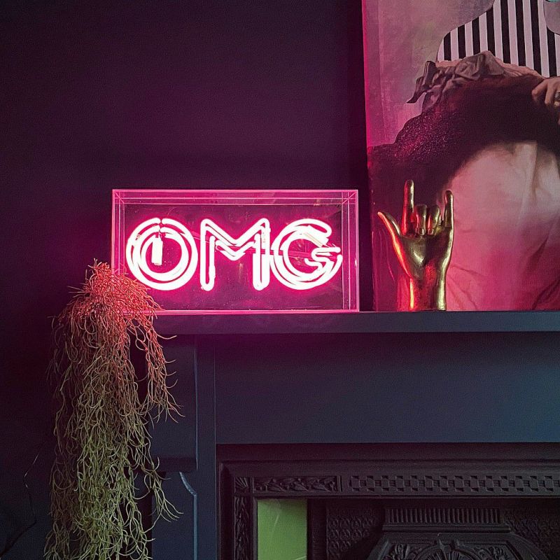 OMG Neon Sign – Turn Up the Pink Vibe in Your Party Den Smithers Christmas Gifts £149.00      product_features