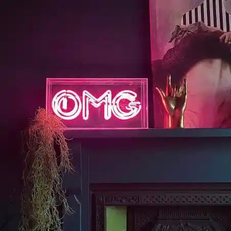 OMG Neon Sign – Turn Up the Pink Vibe in Your Party Den Smithers Christmas Gifts £149.00      product_features