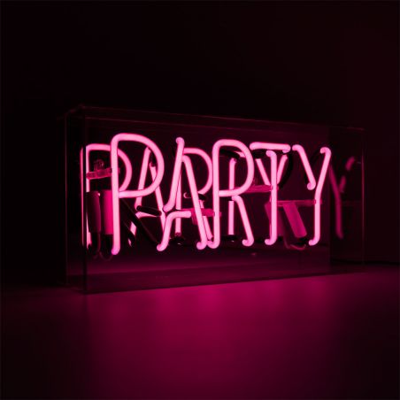 Pink ‘Party’ Neon Sign – Neon Party Decoration with Pop-Art Flair Seletti Your Custom Neon Sign & Neon Signs | Handmade in Lo...