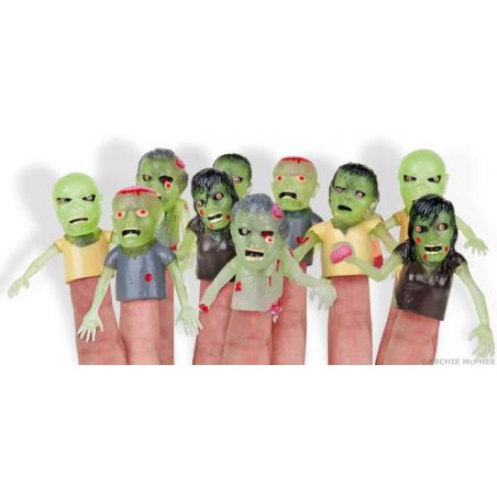 Zombie Finger Puppets – The Grossest Puppet on Hand for Halloween Horrors & Gory Laughs  Gifts £3.00      product_features