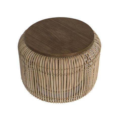 Rattan Pot Coffee Table Smithers Retro Furniture &pound;263.00 Living Room Recycled Steel product_features