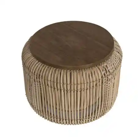 Rattan Pot Coffee Table Smithers Retro Furniture &pound;263.00 Living Room Recycled Steel product_features