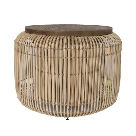 Rattan Pot Coffee Table Smithers Retro Furniture &pound;263.00 Living Room Recycled Steel product_features