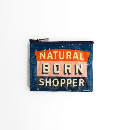 Natural Born Shopper Recycled Purse/Wallet Blue Q Gifts &pound;10.00 product_features