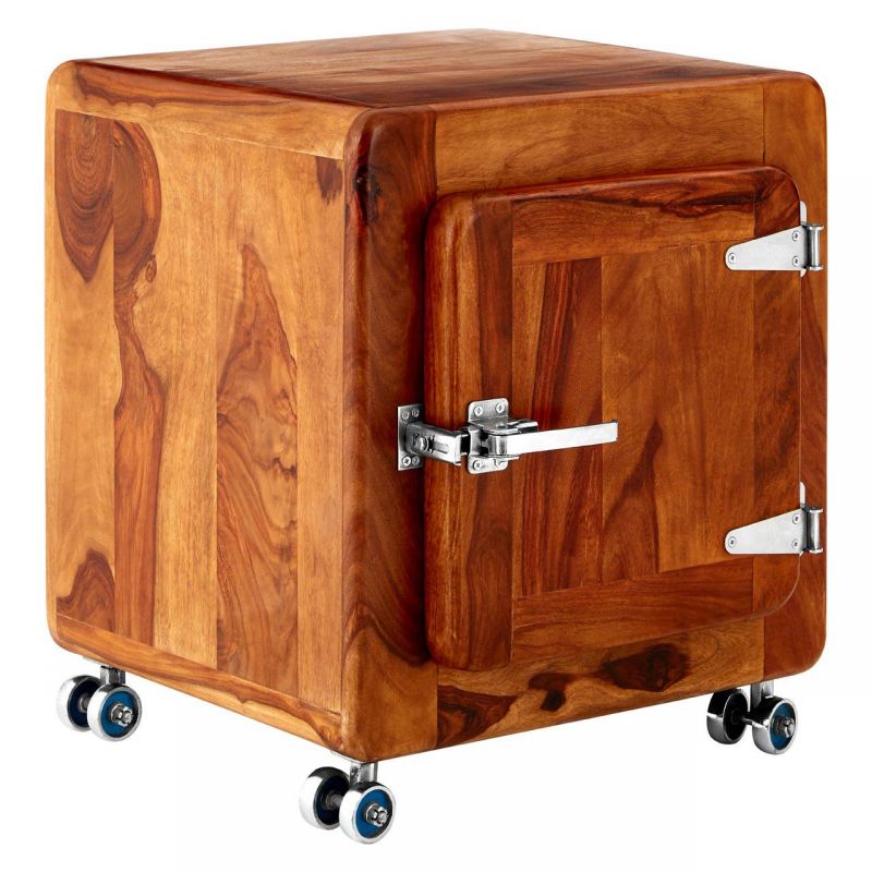 Fridge Bedside Table Smithers Cabinets & Sideboards £344.00 All Rooms Sheesham Iron product_features