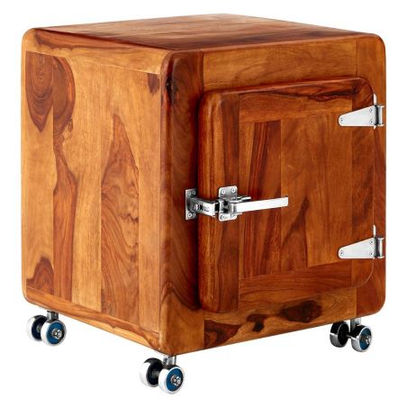 Fridge Bedside Table Smithers Cabinets & Sideboards £344.00 All Rooms Sheesham Iron product_features