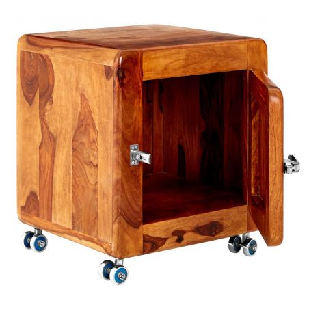 Fridge Bedside Table Smithers Cabinets & Sideboards £344.00 All Rooms Sheesham Iron product_features