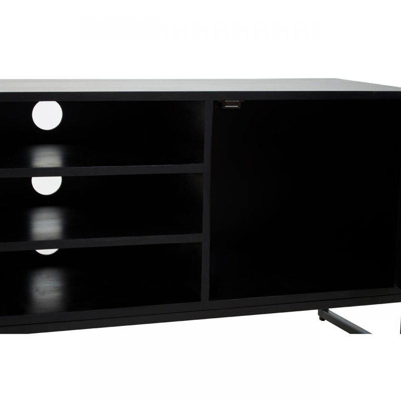 Monochrome Black & White Tv Unit Retro Furniture £1,210.00 Living Room Acacia Steel product_features