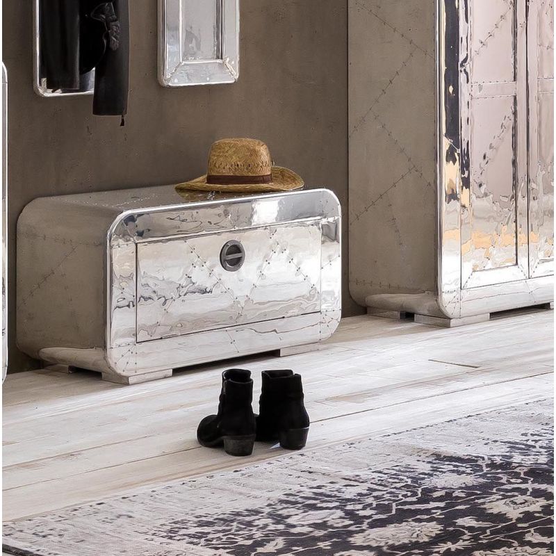 Aviator Shoe Cabinet Smithers Aviator £912.00 Bedroom Aluminium product_features