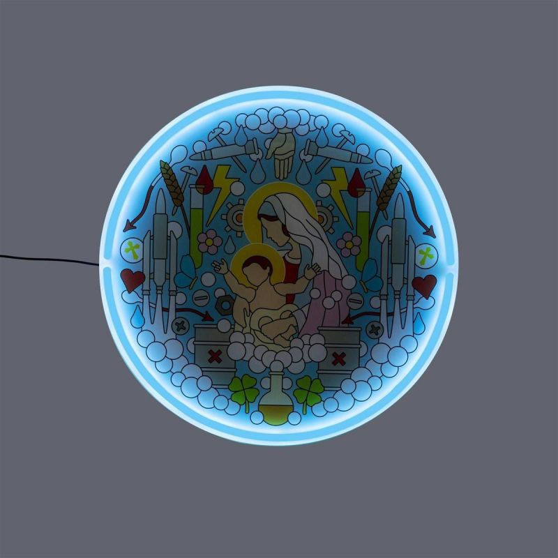Virgin Mary & Baby Jesus Neon Sign – Pop Art Light Seletti Seletti £285.00      product_features