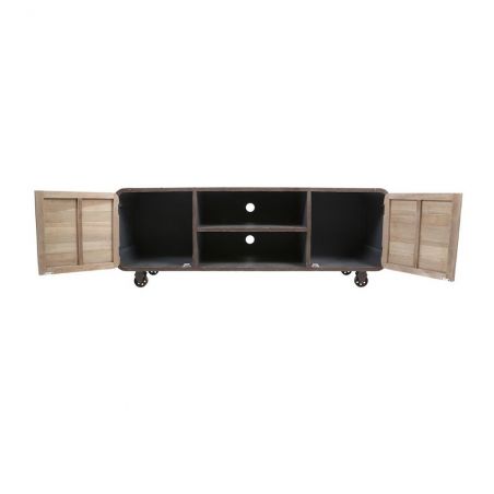 Industrial Loft TV Stand TV Units &pound;413.00 Living Room Paulownia Steel product_features