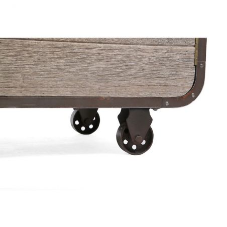 Industrial Loft TV Stand TV Units &pound;413.00 Living Room Paulownia Steel product_features