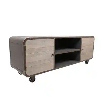 Industrial Loft TV Stand TV Units &pound;413.00 Living Room Paulownia Steel product_features
