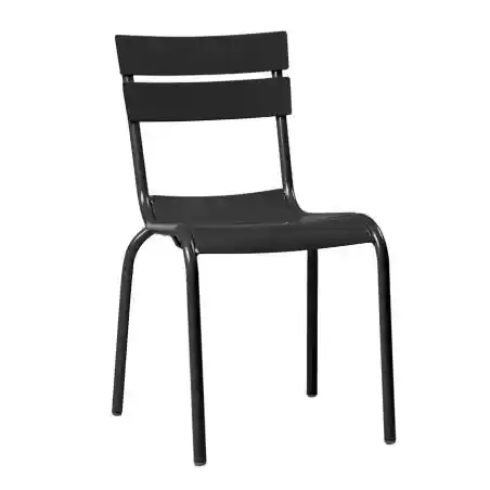Black Bistro Stacking Chair Smithers Garden £149.00 Aluminium product_features