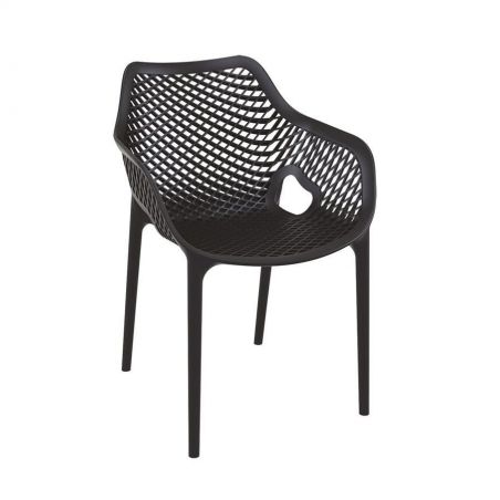 Tango Black Stackable Outdoor Arm Chair Smithers Garden &pound;160.00 product_features