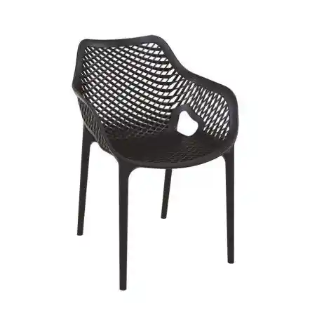 Tango Black Stackable Outdoor Arm Chair Smithers Garden &pound;160.00 product_features