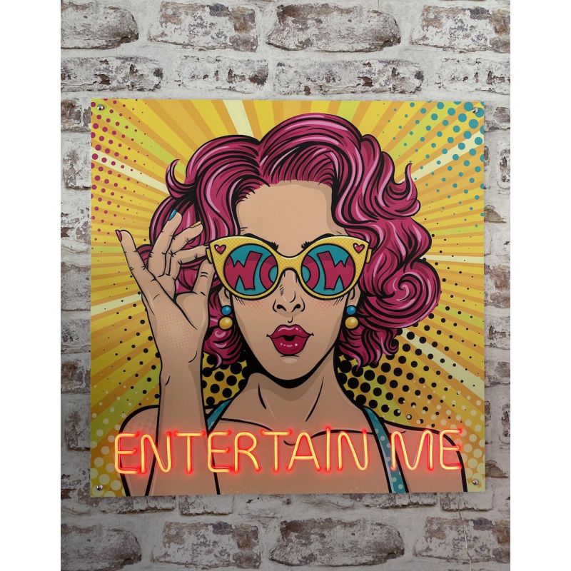 Pop Art Entertain Me Neon  Your Custom Neon Sign & Neon Signs | Handmade in London by Smithers £250.00      product_features