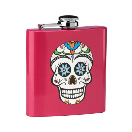 Comic Skull Hipflask  Gifts £18.00      product_features