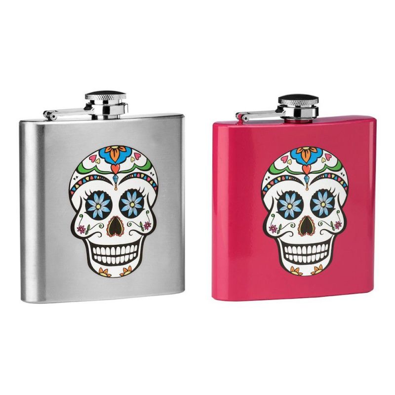 Comic Skull Hipflask  Gifts £18.00      product_features