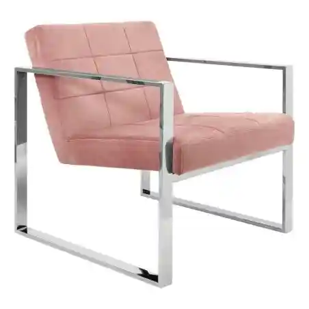 Vogue Velvet Cocktail Chair Retro Furniture &pound;848.00 Reception Room Stainless Steel product_features