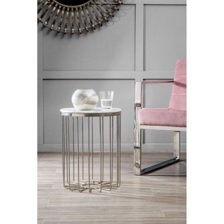 Vogue Velvet Cocktail Chair Retro Furniture &pound;848.00 Reception Room Stainless Steel product_features