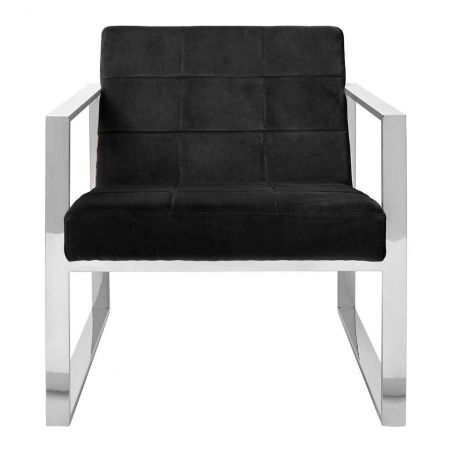 Vogue Velvet Cocktail Chair Retro Furniture &pound;848.00 Reception Room Stainless Steel product_features