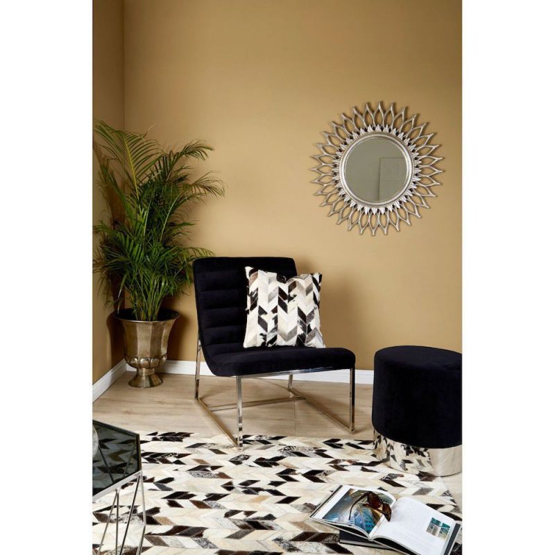 Vogue Velvet Stool Retro Furniture £229.00 Reception Room Stainless Steel product_features