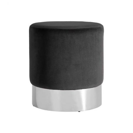 Vogue Velvet Stool Retro Furniture £229.00 Reception Room Stainless Steel product_features