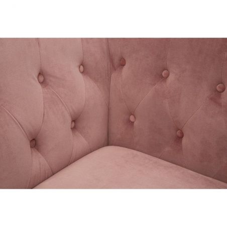 Art Deco Pink Velvet Sofa Smithers Retro Furniture &pound;2,722.00 Reception Room Stainless Steel product_features
