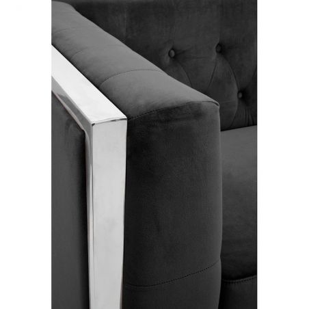 Art Deco Pink Velvet Sofa Smithers Retro Furniture &pound;2,722.00 Reception Room Stainless Steel product_features